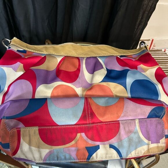 Coach Scarf Print Sateen Bag - Picture 7 of 12